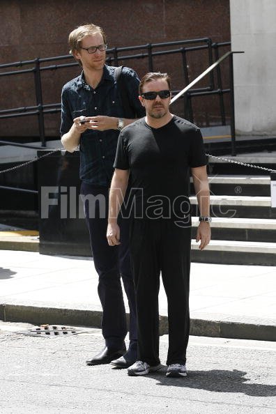 Stephen Merchant and Ricky Gervais sighted on July 19 2010 in London