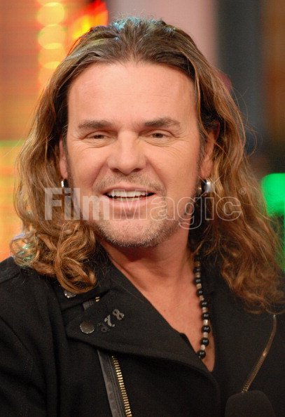 Fher Olvera of Mana during Catalina Sandino Moreno and Mana Visit MTV