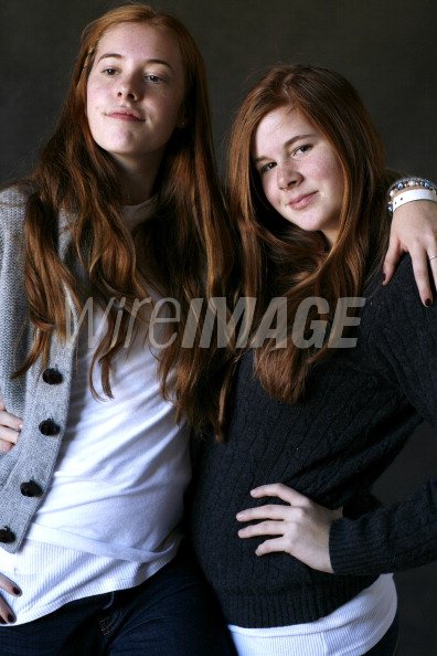 Lucie Elwes and Arielle Elwes during 2007 Park City Elwes Family