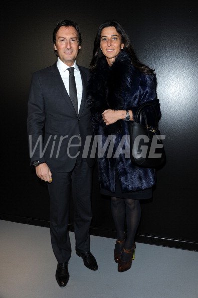 Fendi CEO Pietro Beccari and his wife Elisabetta Beccari attend the, WireImage