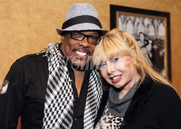 Charlie Wilson and Mahin Wilson backstage at the Fox Theatre on April... |  WireImage | 143141554