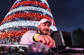 DJ Nano Inaugurates The Christmas Tree In Madrid