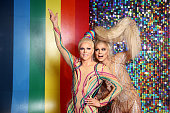 Courtney Act Meets Her Wax Replica At Madame Tussauds...