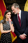 Reception At Residential Palace - Spanish Royals Visit...