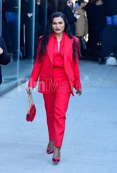 Mindy Kaling attends the Michael Kors Collection Fall Winter 2023