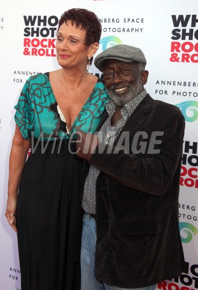 Comedian Garrett Morris and his wife Lea Routledge arrive at Who Shot
