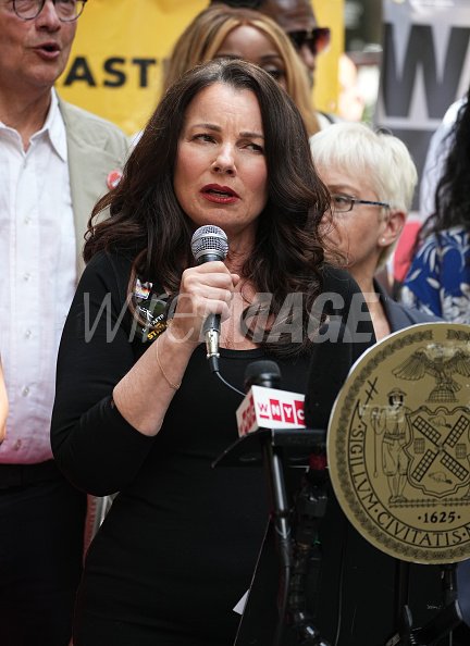 Fran Drescher joins SAG AFTRA members as SAG AFTRA and the WGA hold a