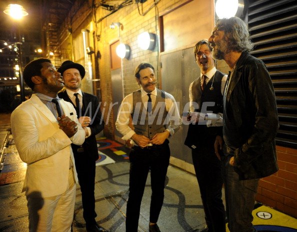 Vintage Trouble and Scooter Weintraub backstage at Varvatos... | WireImage | 166242215