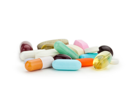 Mixed Medicine, many pills and capsules