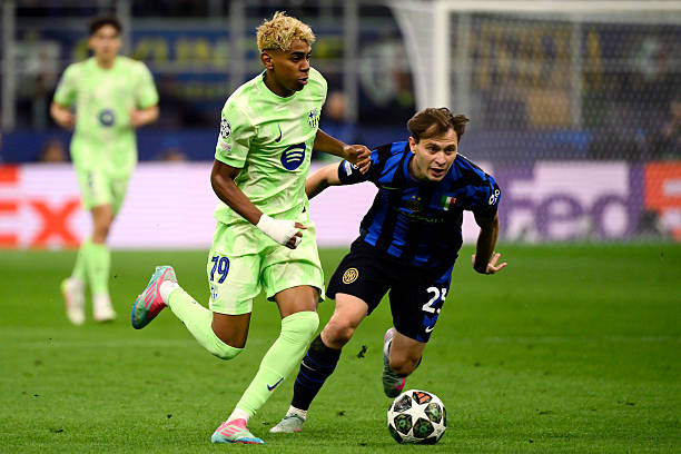 Yamal đối đầu Barella, Barca chịu thiệt vì phải đá lượt về trên sân khách