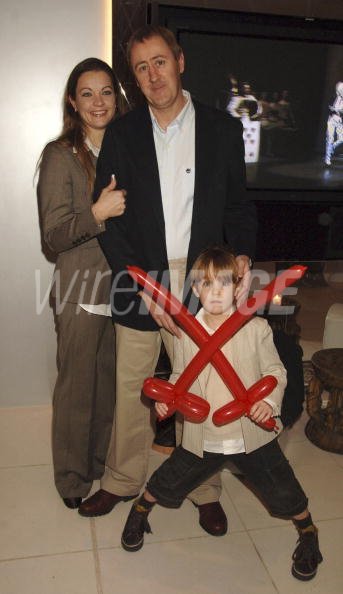 Actor Nicholas Lyndhurst and his family attend the National English