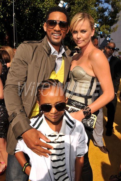 Actors Charlize Theron Will Smith and son Jaden Smith arrive to the... | WireImage | 81326676 Actors Charlize Theron Will Smith and son Jaden Smith arrive to the... | WireImage | 81326676