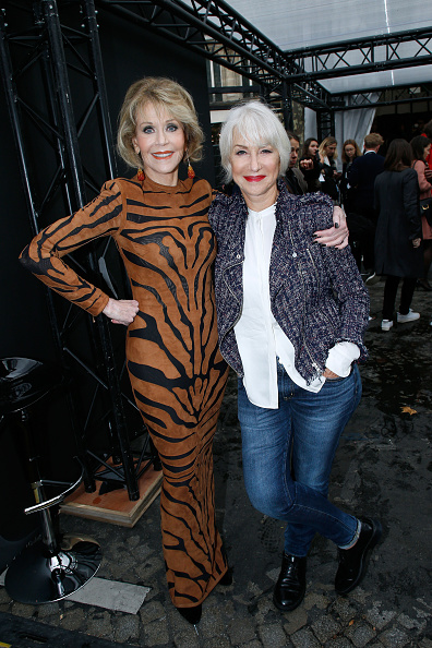 actresses-jane-fonda-and-helen-mirren-attend-le-defile-loreal-paris-picture-id856248596