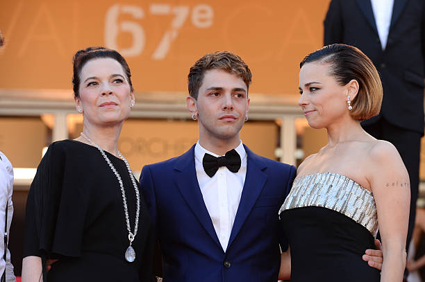 Anne Dorval, Xavier Dolan and Suzanne Clement at the Closing ceremony and 'A Fistful of Dollars' screening during 67th Cannes Film Festival
