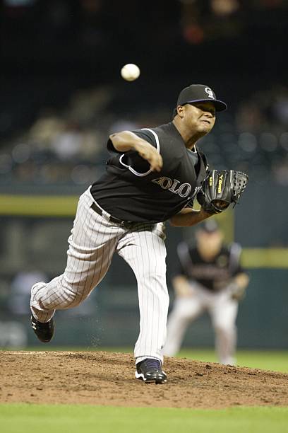 Colorado Rockies Manny Corpas (60) in action, pitching vs Houston Astros. Houston, TX 5/20/2010