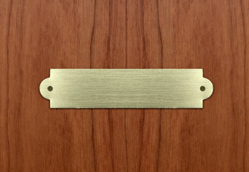 blank nameplate name plates wood wooden royalty