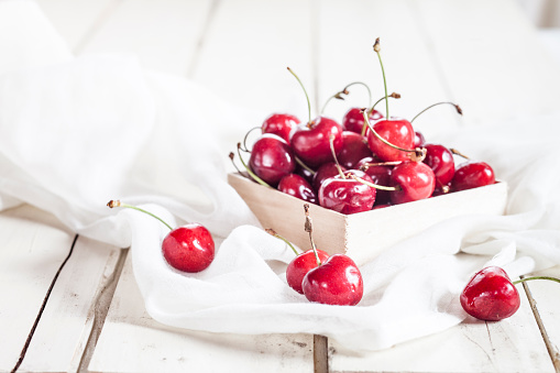 Bowl of cherries : Foto de stock