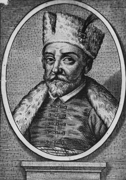 Circa 1575, Ivan IV (1530 - 1584) Tsar of Russia.