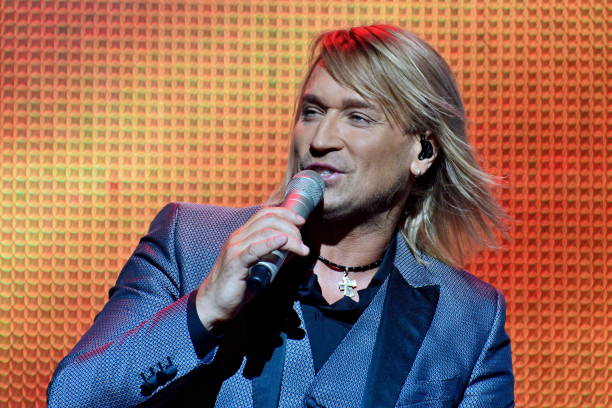 Concert of Ukrainian singer Oleg Vinnik in Kiev.