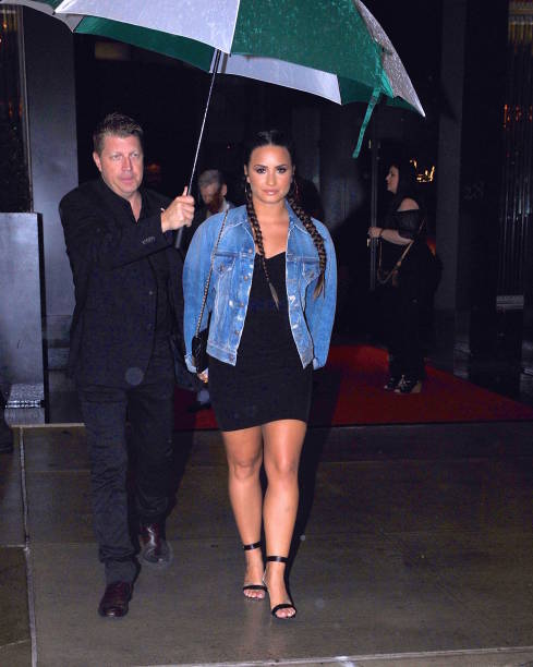Demi Lovato steps out for a broadway show in Manhattan on August 18 , 2017 in New York City