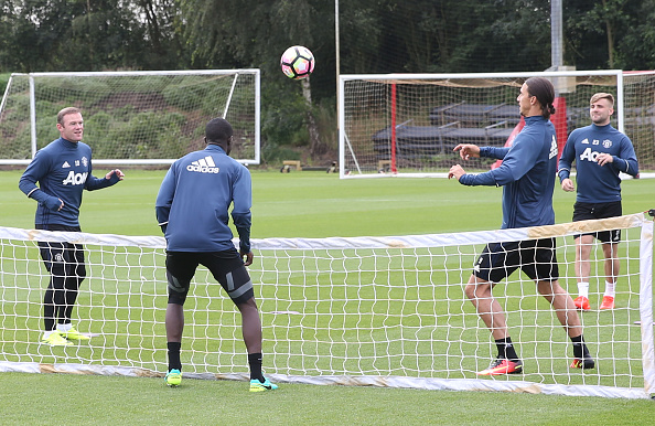 Manchester United Training and Press Conference : News Photo