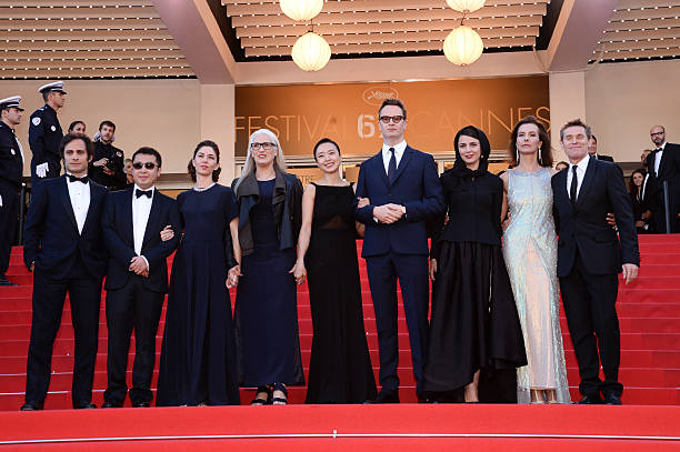 Gael Garcia Bernal,Jia Zhangke, Sofia Coppola, Jane Campion, Jeon Do-yeon, Nicolas Winding Refn, Leila Hatami, Carole Bouquet and Willem Dafoe at the Closing ceremony and 'A Fistful of Dollars' screening during 67th Cannes Film Festival