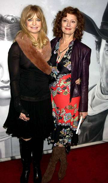 Goldie Hawn And Susan Sarandon, 'The Banger Sisters' Movie Premiere Held At The Warner West End, Then The Party At Jewel In Picadilly, London