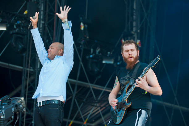 Howard Jones of Killswitch Engage performs on stage on the first day of the Download Festival at Donington Park on June 11, 2010 in Derby, England.