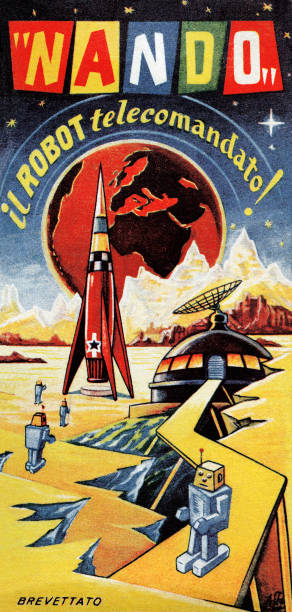Illustration from the box of a science fiction-related children's toy.