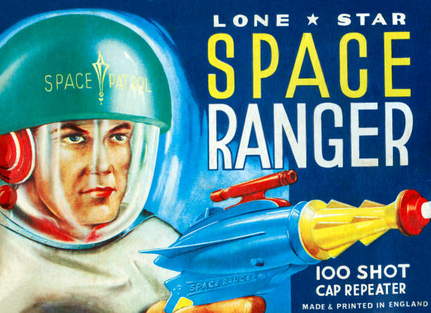 Illustration from the box of a science fiction-related children's toy.