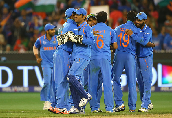 India v Bangladesh: Quarter Final - 2015 ICC Cricket World Cup : News Photo