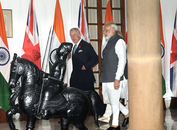 indian-prime-minister-narendra-modi-walks-with-britains-prince-of-picture-id871722138