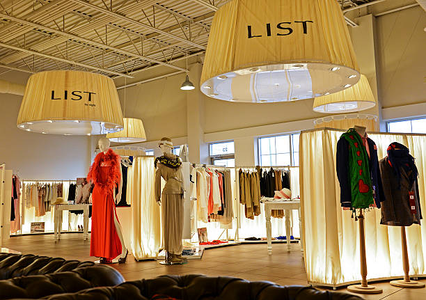 Interiors of 'That's Italy' clothing shop in Vaughan.