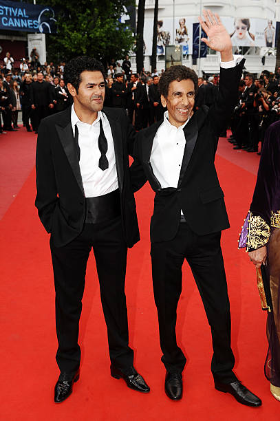 Jamel Debbouze and Rachid Bouchareb attend the 'Outside of the law' Premiere during the 63rd Cannes International Film Festival