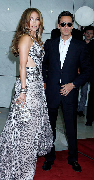 Jennifer Lopez with her husband Marc Anthony attends the 'World Music Awards 2010 - show' at the Sporting Club on May 18, 2010 in Monte Carlo, Monaco.