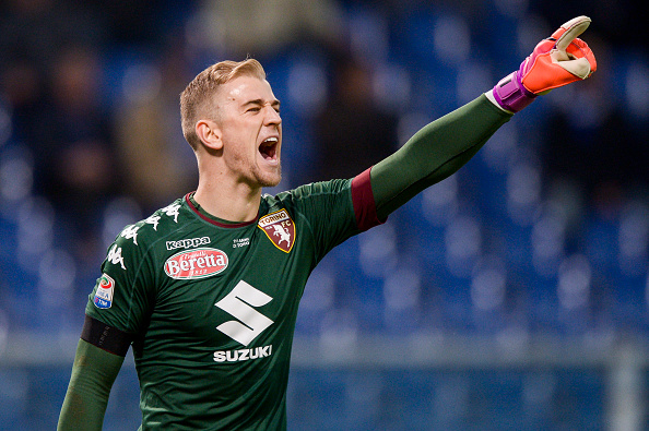 Joe Hart of Torino FC gestures during the Serie A football... : News Photo