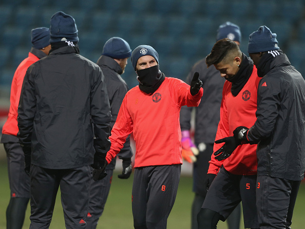 Manchester United Training and Press Conference : News Photo