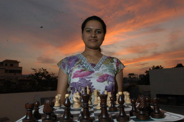 Koneru Humpy, Indian Chess Player and former World Champion at her Residence in Vijayawada, Andhra Pradesh, India (for the Youth Special) : News Photo