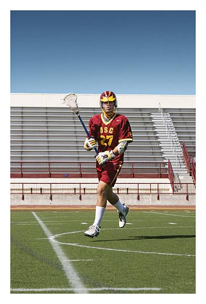 Lacrosse player photographed circa 2009 in Southern, California.