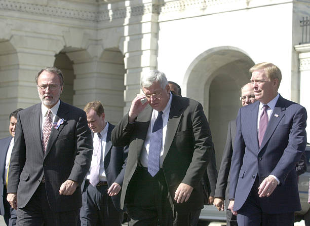 Leadership heading to the House Triangle for a 1:45 pm press conference.