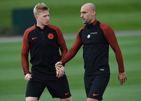 FBL-EUR-C1-MAN CITY-TRAINING : News Photo