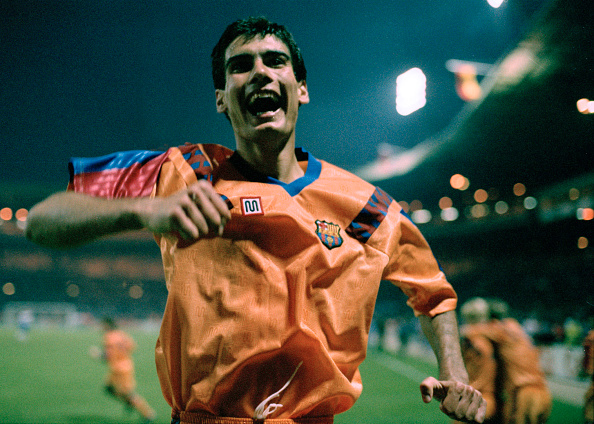 Pep Guardiola Joy 1992 : News Photo