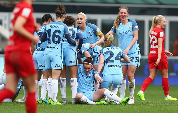 Manchester City Women v Liverpool Ladies: SSE Women's FA Cup Semi-Final : News Photo