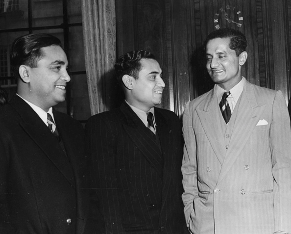Khokhan Sen, Pranab Roy And Vijay Hazare : News Photo