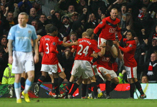 Manchester United v Manchester City - Carling Cup Semi Final : News Photo