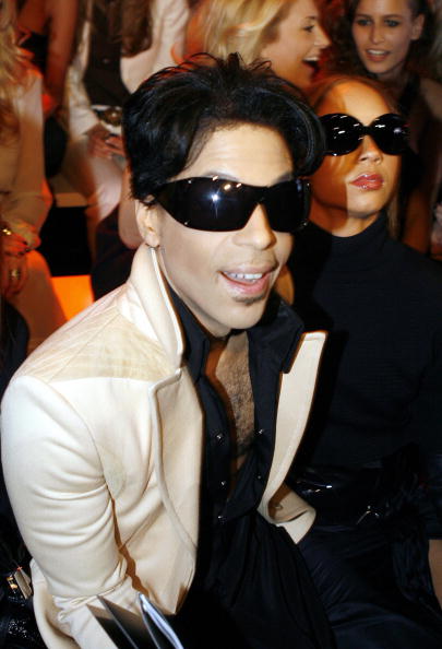 US singer Prince is pictured during Ital