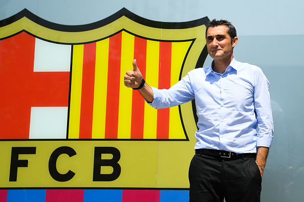 FC Barcelona Unveil New Head Coach Ernesto Valverde : News Photo