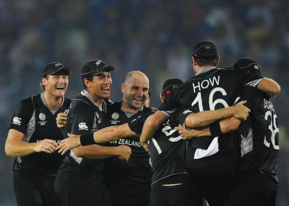 New Zealand cricketers led by Ross Taylo : News Photo