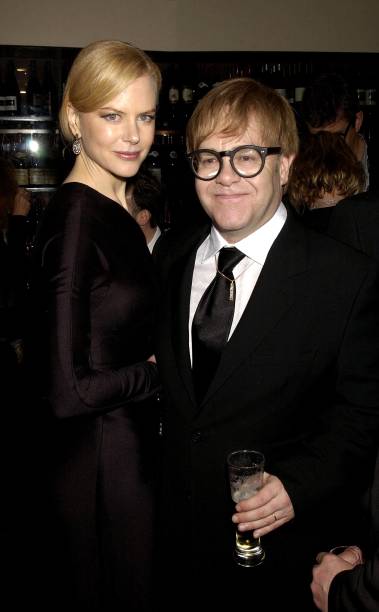 Nicole Kidman & Elton John, 'The Hours' Uk Charity Movie Premiere After Party Held At The Bluebird Restaurant In London.