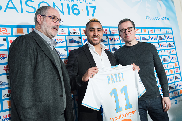 Dimitri Payet Gives A Press Conference In Marseilles : News Photo